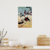 Howard Pyle Who soll Kapitän sein Poster (Küche)
