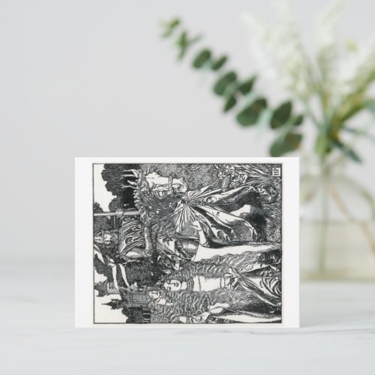 Howard Pyles "King Arthur" Postkarte (Stehend Vorderseite)