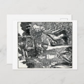 Howard Pyles "King Arthur" Postkarte (Vorne/Hinten)