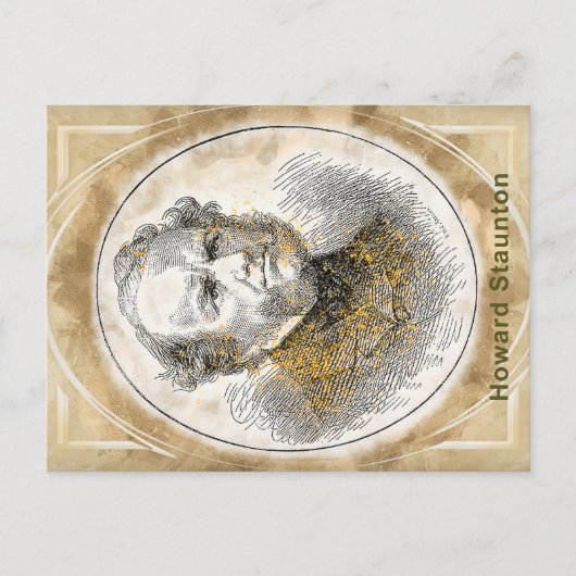 Howard Staunton, Postkarte (Vorderseite)