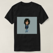 Howard Stern Art Black Throw Blanket T-Shirt (Design vorne)