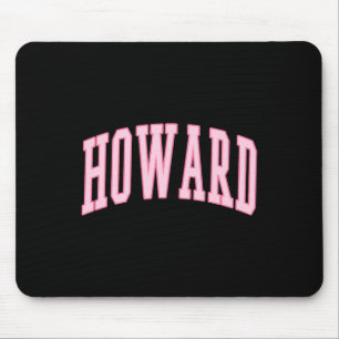 Howard Vintage Preppy Varsity Rosa Sport Mousepad