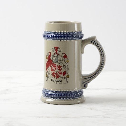 Howard-Wappen Stein - Familienwappen Bierglas (Rechts)