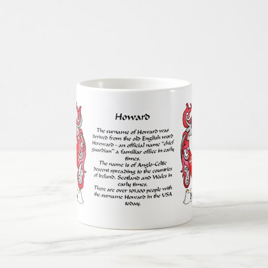 Howard-Wappen-Tasse Kaffeetasse (Mittel)