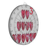 Howaro! Weihnachtsherzen Text Weihnachten Liebe de Dartscheibe (Vorderseite Links)