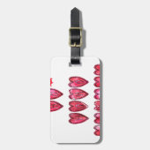 Howaro! Weihnachtsherzen Text Weihnachten Liebe de Gepäckanhänger (Vorderseite vertikal)