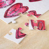 Howaro! Weihnachtsherzen Text Weihnachten Liebe de Puzzle (Seite)