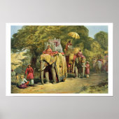 Howdah, Staat des Gouverneurs, 1863 (Chromol Poster (Vorne)