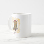 Howday Weihnachten Lights Cowboy Boot Kaffeetasse (Vorderseite Links)