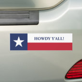 Howdy, alles Texas Flag Autoaufkleber (Auf Auto)