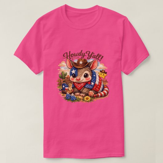 Howdy armadillo  T-Shirt (Design vorne)