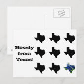 Howdy aus Texas Postcard Postkarte (Vorne/Hinten)