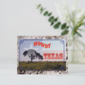 Howdy aus Texas Postkarte (Stehend Vorderseite)