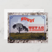 Howdy aus Texas Postkarte (Vorne/Hinten)