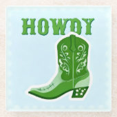 HOWDY Bar Glass Untersetzer (Vorderseite)