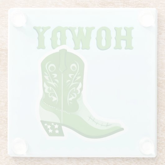 HOWDY Bar Glass Untersetzer (Rückseite)