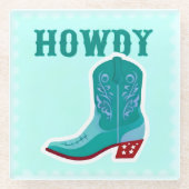 HOWDY Bar Glass Untersetzer (Vorderseite)