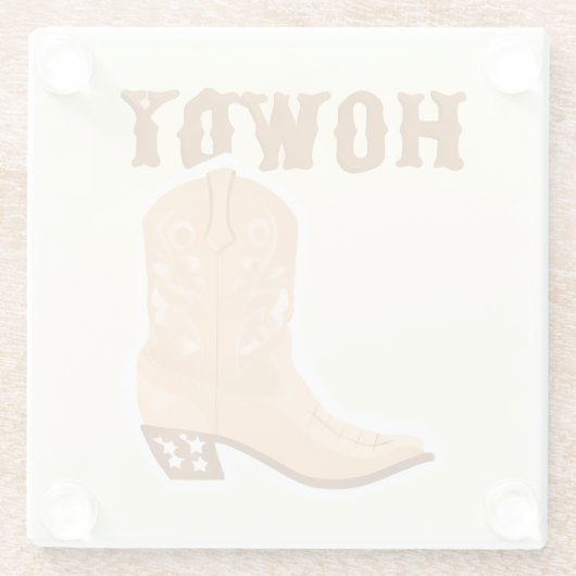 HOWDY Bar Glass Untersetzer (Rückseite)