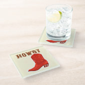 HOWDY Bar Glass Untersetzer (Schrägansicht)