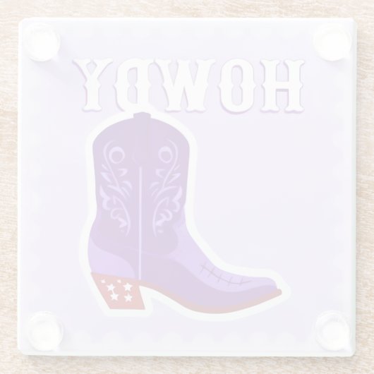 HOWDY Bar Glass Untersetzer (Rückseite)