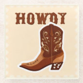 HOWDY Bar Glass Untersetzer (Vorderseite)