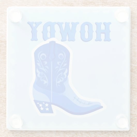 HOWDY Bar Glass Untersetzer (Rückseite)