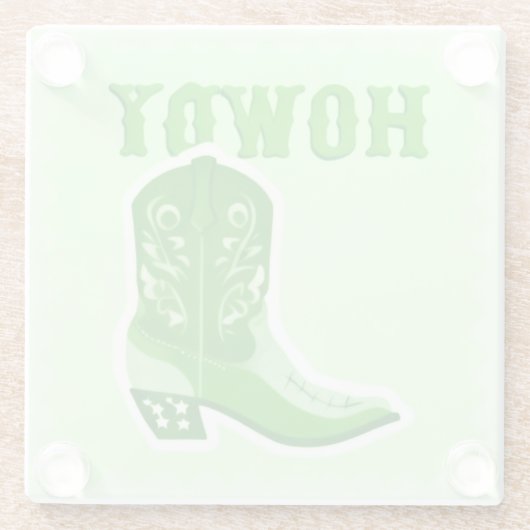 HOWDY Bar Glass Untersetzer (Rückseite)