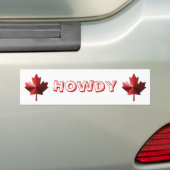 Howdy Canada Flag Mapsleaf Autoaufkleber (Auf Auto)