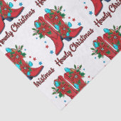 Howdy Christmas Boots Seidenpapier (Detail)
