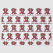 Howdy Christmas Boots Seidenpapier (Vorderseite)