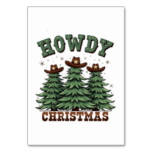 Howdy Christmas Cactus Western Xmas Tischnummer
