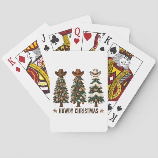 Howdy Christmas Classic Spielkarten (Rückseite)