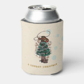 Howdy Christmas | Cowboy Christmas Tree Dosenkühler (Kanne Rückseite)