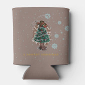 Howdy Christmas | Cowboy Christmas Tree Dosenkühler (Rückseite)