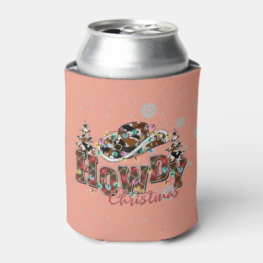 Howdy Christmas | Cowboy Christmas Tree Dosenkühler (Kanne Vorderseite)