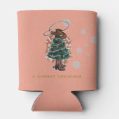 Howdy Christmas | Cowboy Christmas Tree Dosenkühler (Rückseite)