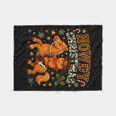 Howdy Christmas Cowboy Gingerbread Design Fleecedecke (Vorderseite (Horizontal))