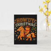 Howdy Christmas Cowboy Gingerbread Design Karte (Gelbe Blume)