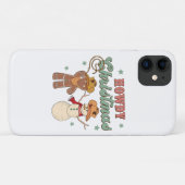 Howdy Christmas Cowboy Snowman Western Funny Case-Mate iPhone Hülle (Rückseite (Horizontal))