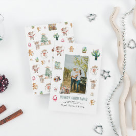 Howdy Christmas | Fun Western Weihnachts-Foto Feiertagskarte