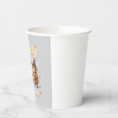 Howdy Christmas Funny Highland Cow Xmas Cows Lover Pappbecher (Links)