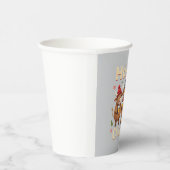 Howdy Christmas Funny Highland Cow Xmas Cows Lover Pappbecher (Rechts)