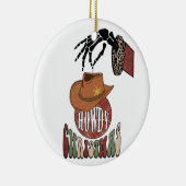Howdy Christmas Keramik Ornament (Rechts)
