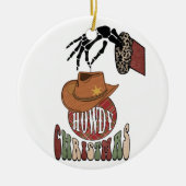 Howdy Christmas Keramik Ornament (Vorne)