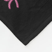 Howdy Christmas Pink Coquette Bow Xmas Tree Wester Fleecedecke (Ecke)