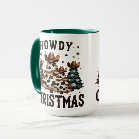 Howdy Christmas Tasse (Vorderseite Links)