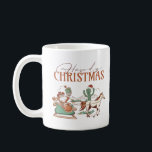 Howdy Christmas Typografie, Texas Symbol Graphics Kaffeetasse<br><div class="desc">Niedlich Howdy Weihnachten mit einem coolen Retro-Typografie-Design und Weihnachtssymbolen Texas-Flair. Howdy Santa mit Schlitten und anderen Texas-Symbolen.</div>