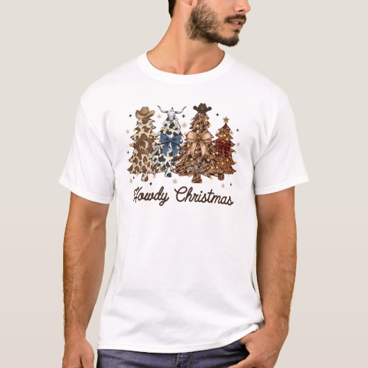 Howdy Christmas, Western Christmas T-Shirt (Vorderseite)