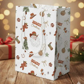 Howdy Christmas Western Cowboy Mittlere Geschenktüte