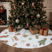 Howdy Christmas Western Cowboy Polyester Weihnachtsbaumdecke